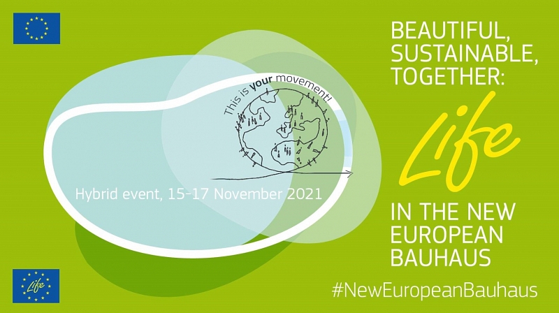 LIFE az új európai Bauhausban konferencia 2021. november 15-17-én