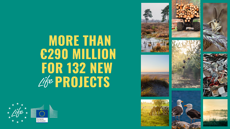 LIFE program: több mint 290 millió euró összegű uniós finanszírozás természet-, környezetvédelmi és éghajlat-politikai projektekre